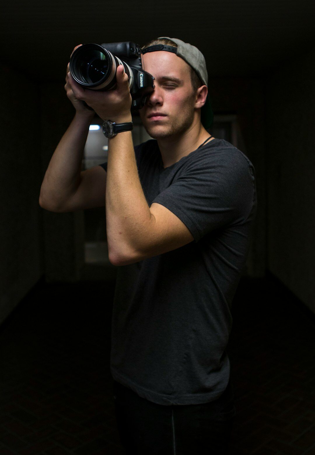 photographer taking portrait