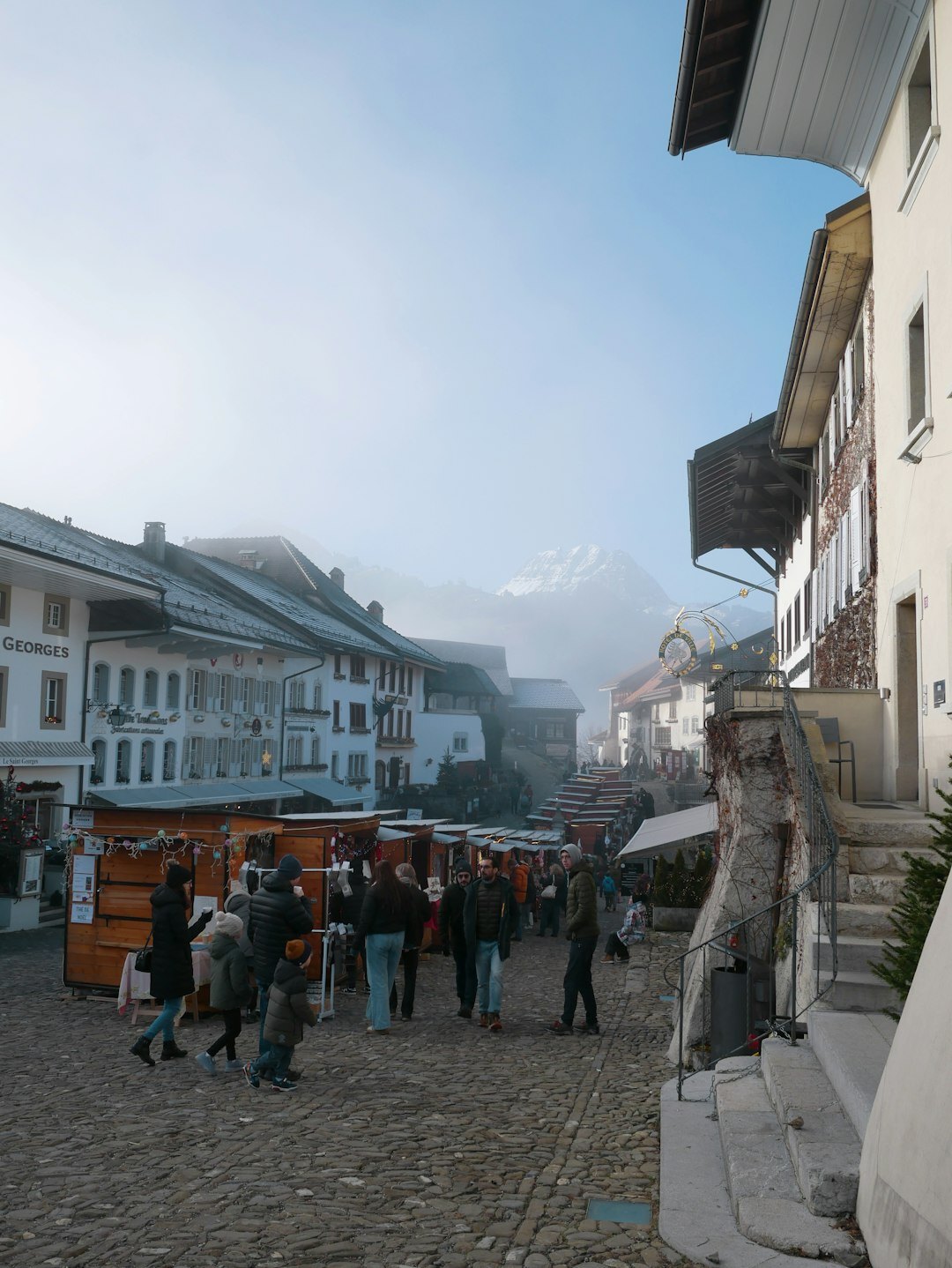 village market scene