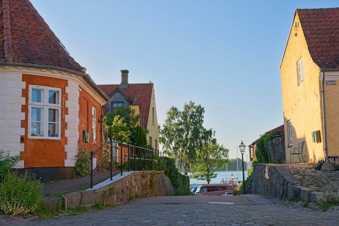 small danish village morning