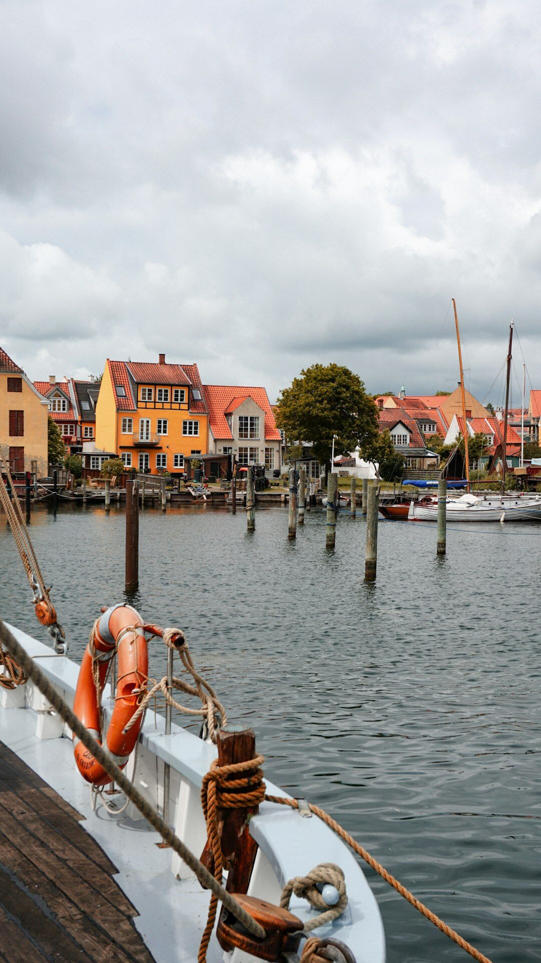 colorful danish village